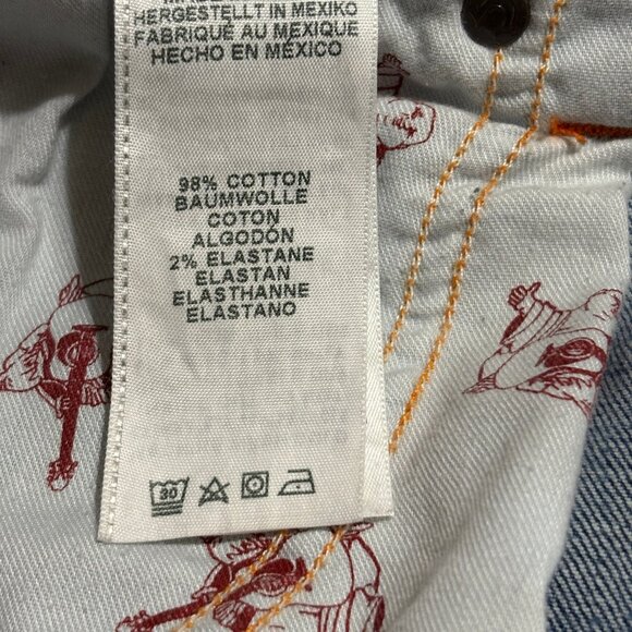 True Religion Men’s Geno Relaxed Slim Jeans Size 38x30 No Flap - Picture 12 of 14